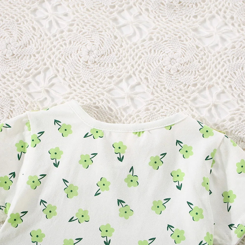 Baby Girls Summer Cotton Flower Dress (Age 6M-24M)