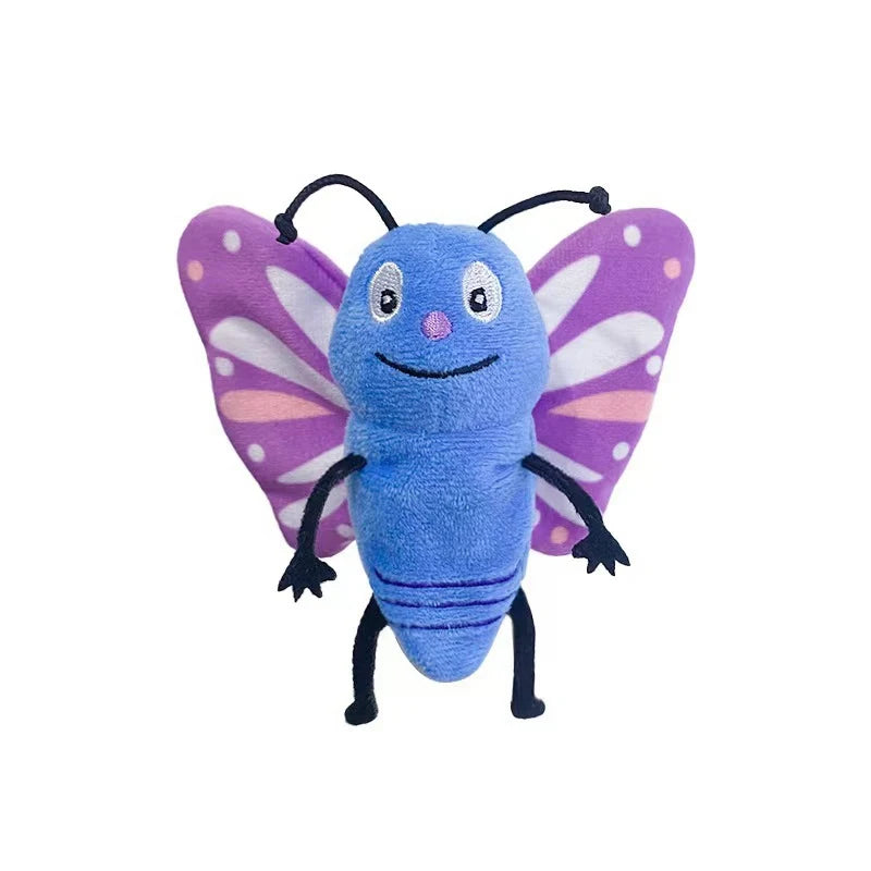 Plush Cute Finger Puppet Stuffed Toy - 9cm Butterfly