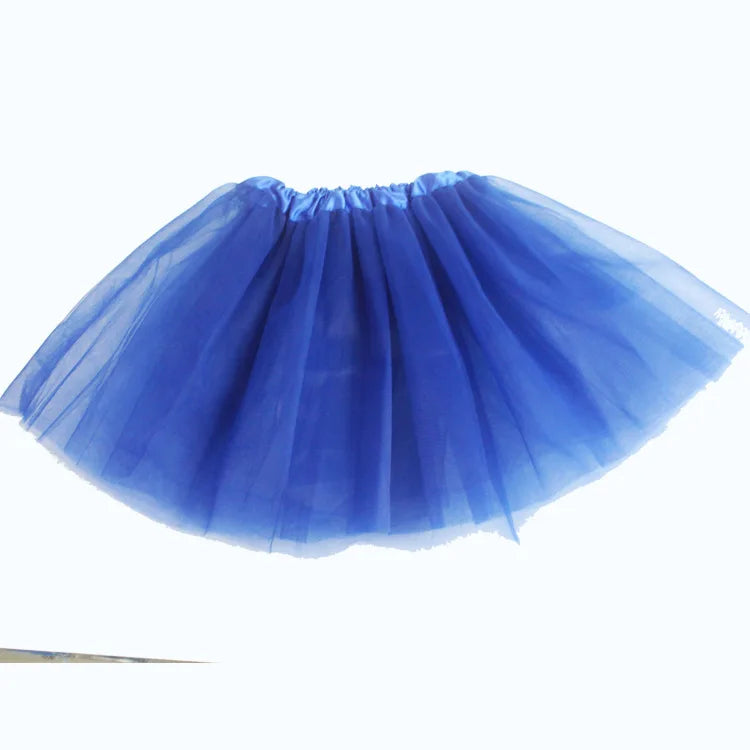 Girls Ballet Tutus Mini Skirt (Age 24M-7 YRS) Blue 2-7Y