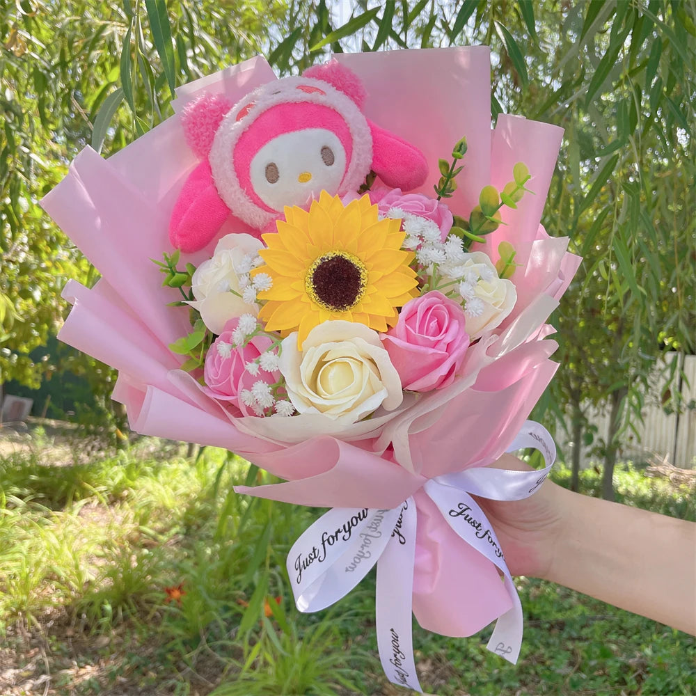 Plush Melody Stuffed Toy Flower Gift Bouquet