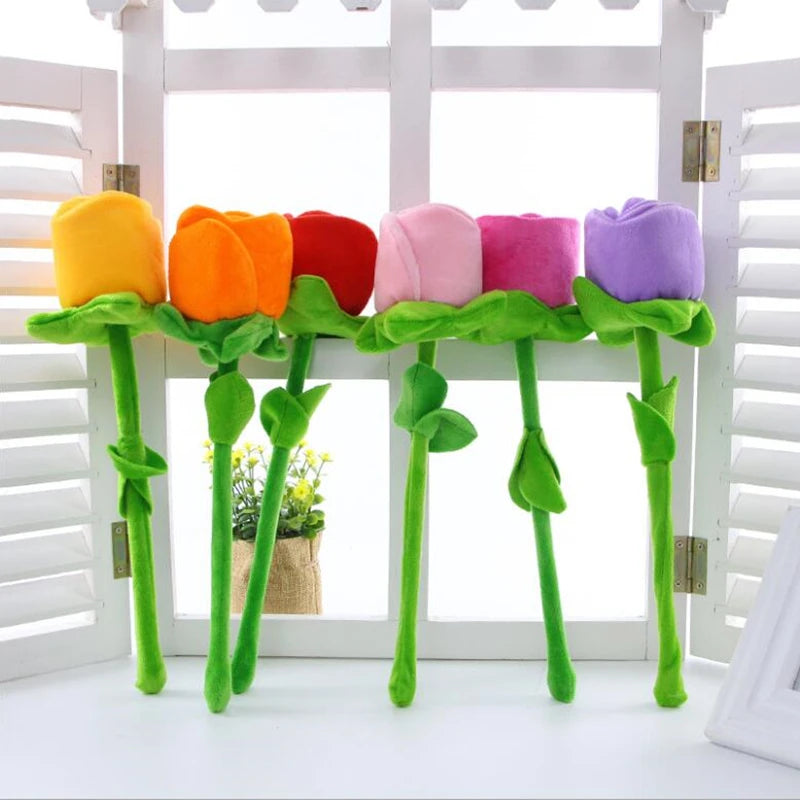 Plush Flowers Home Decoration Arrangement - 10 Pack