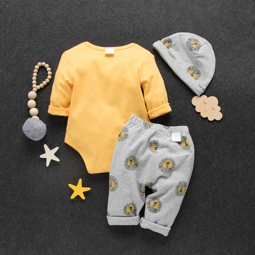 Baby Lion Bodysuit & Trousers Set (Age Newborn - 18M)