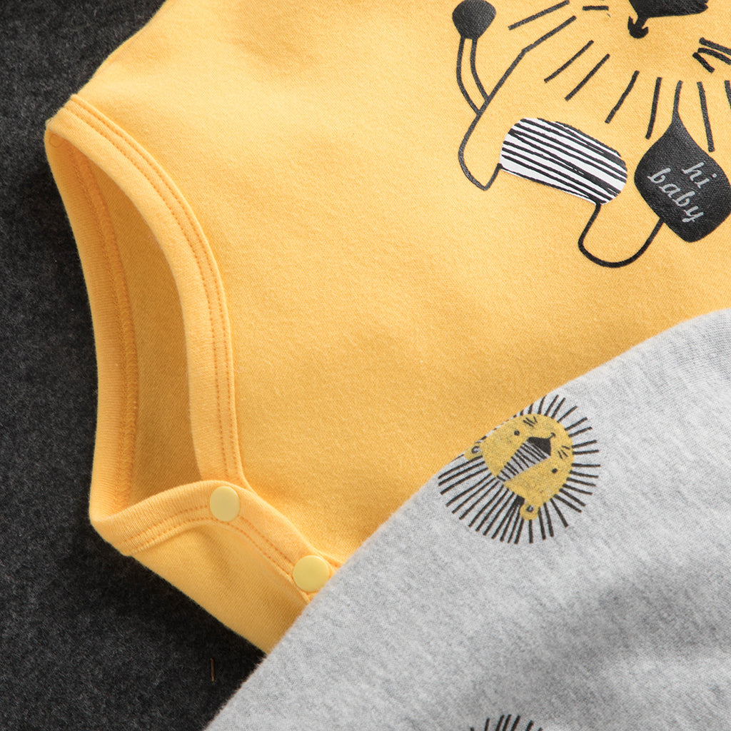 Baby Lion Bodysuit & Trousers Set (Age Newborn - 18M)