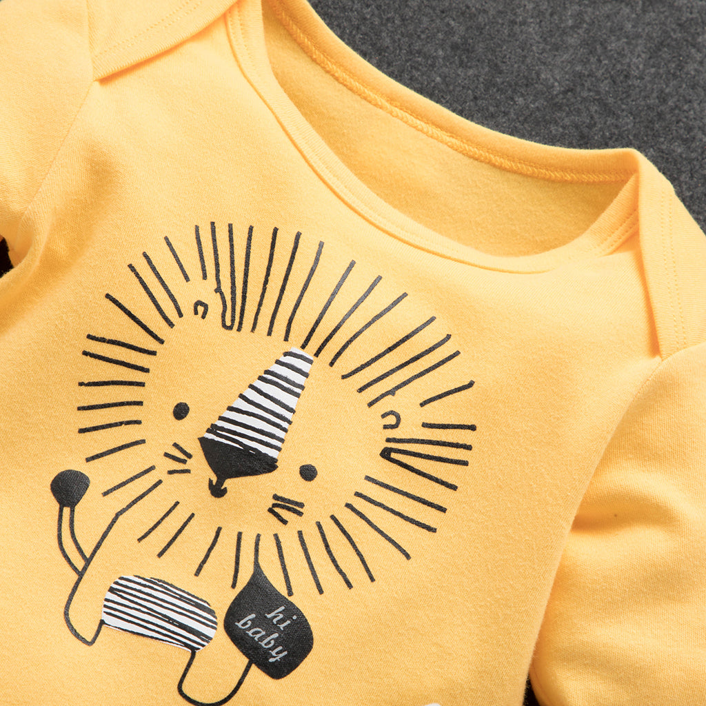 Baby Lion Bodysuit & Trousers Set (Age Newborn - 18M)