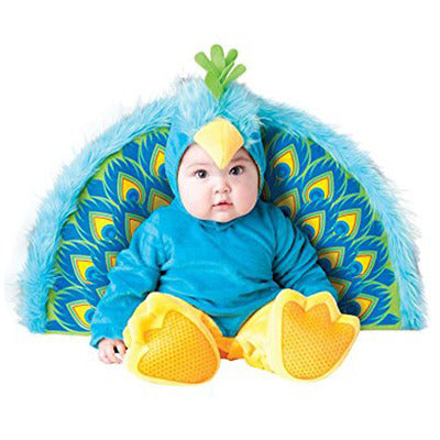 Baby Peacock Animal Costume – Soft & Showstopping (9M–24M) Blue