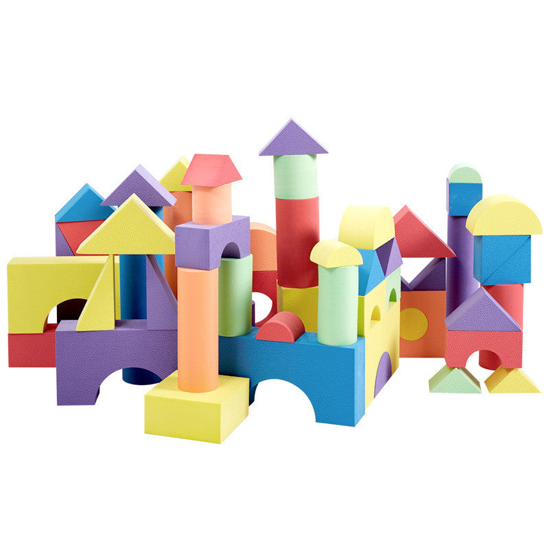 Kids Toy Foam Toy Building Blocks - 50 Packs Multi 50pcs 3.5cm