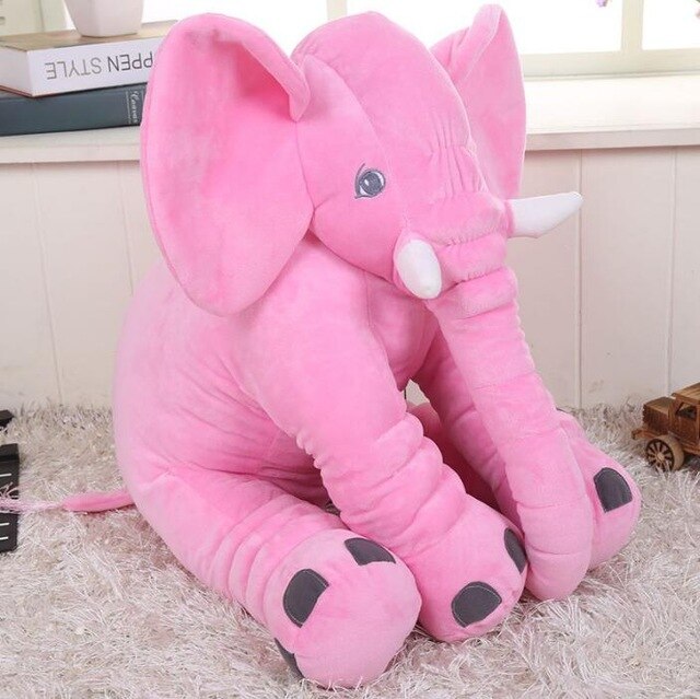 Baby Elephant Pillow Stuffed Toy - 40cm 60cm pink