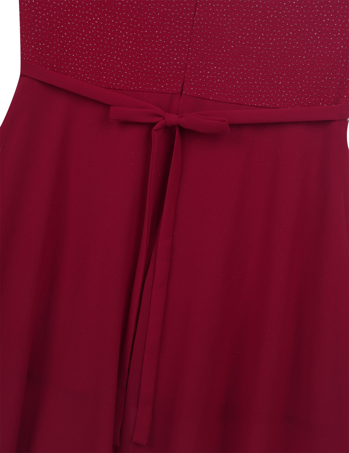 Girls Dipped Hem & Rhinestone Embellished Dress (Age 6-14yrs)