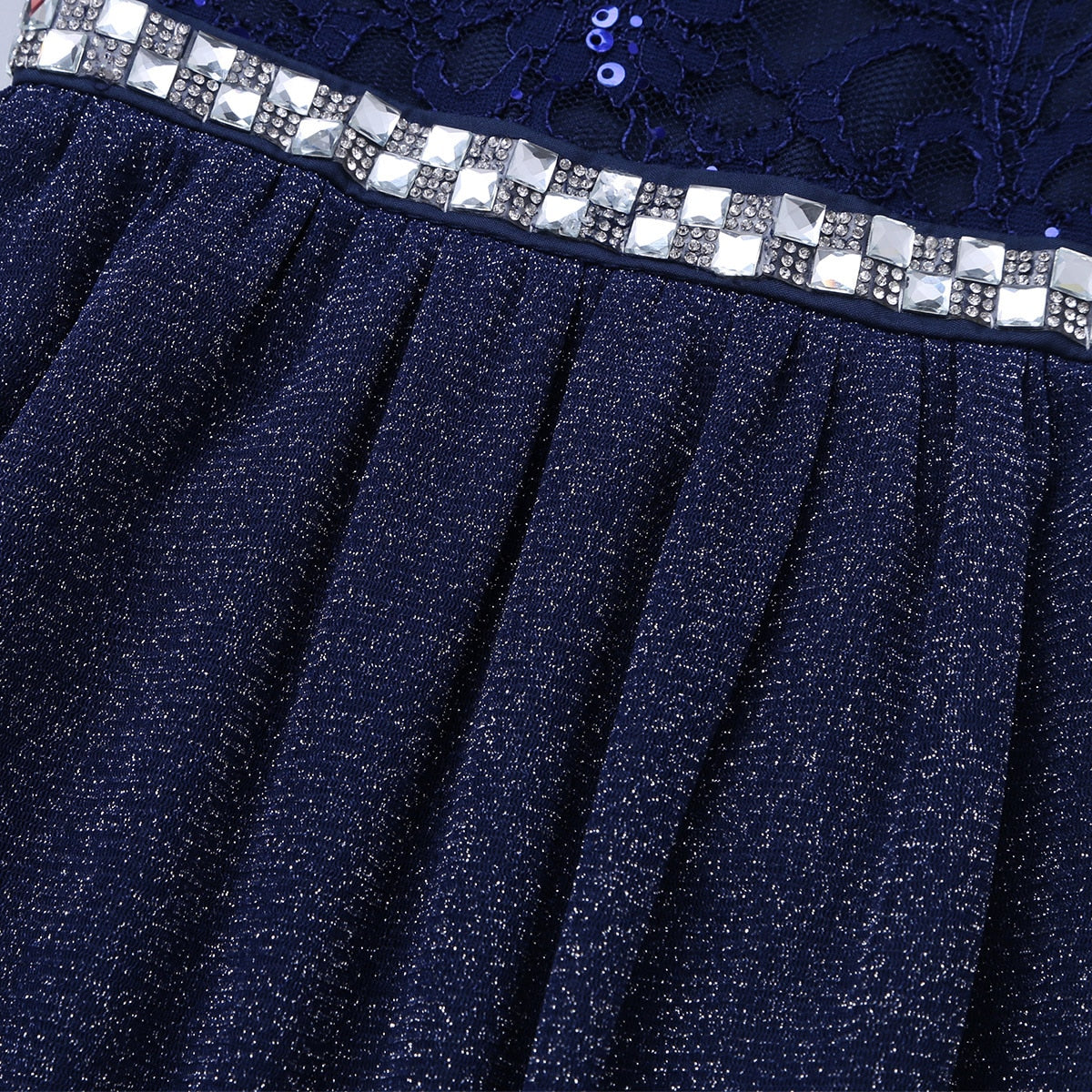 Girls Sequin Floral Tulle Dress (Age 6-14yrs)