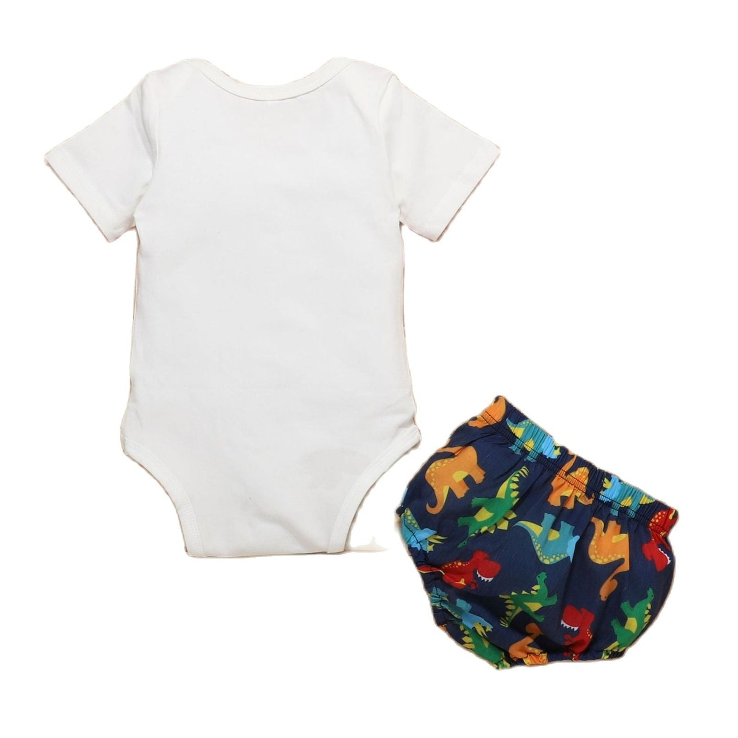 Baby Boys 1st Birthday Bodysuit & Dinosaur Shorts Set (Age 9M-12M)