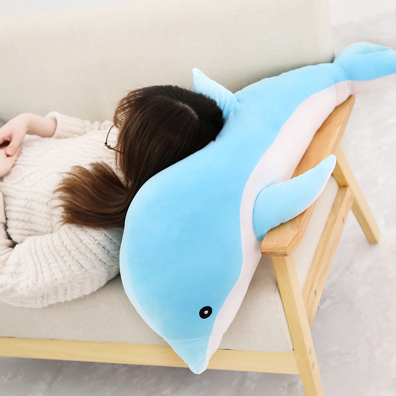 Large Plush Dolphin Pillow Stuffed Toy 30-50cm