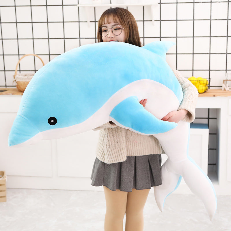Large Plush Dolphin Pillow Stuffed Toy 30-50cm