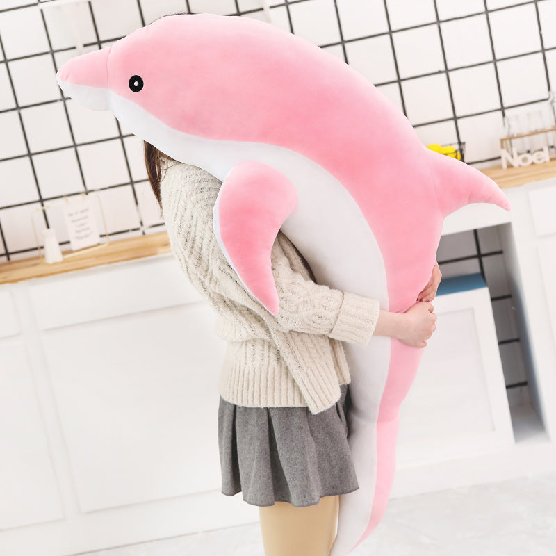 Large Plush Dolphin Pillow Stuffed Toy 30-50cm