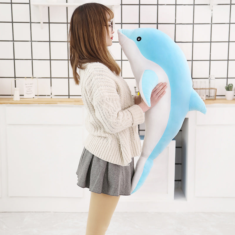 Large Plush Dolphin Pillow Stuffed Toy 30-50cm
