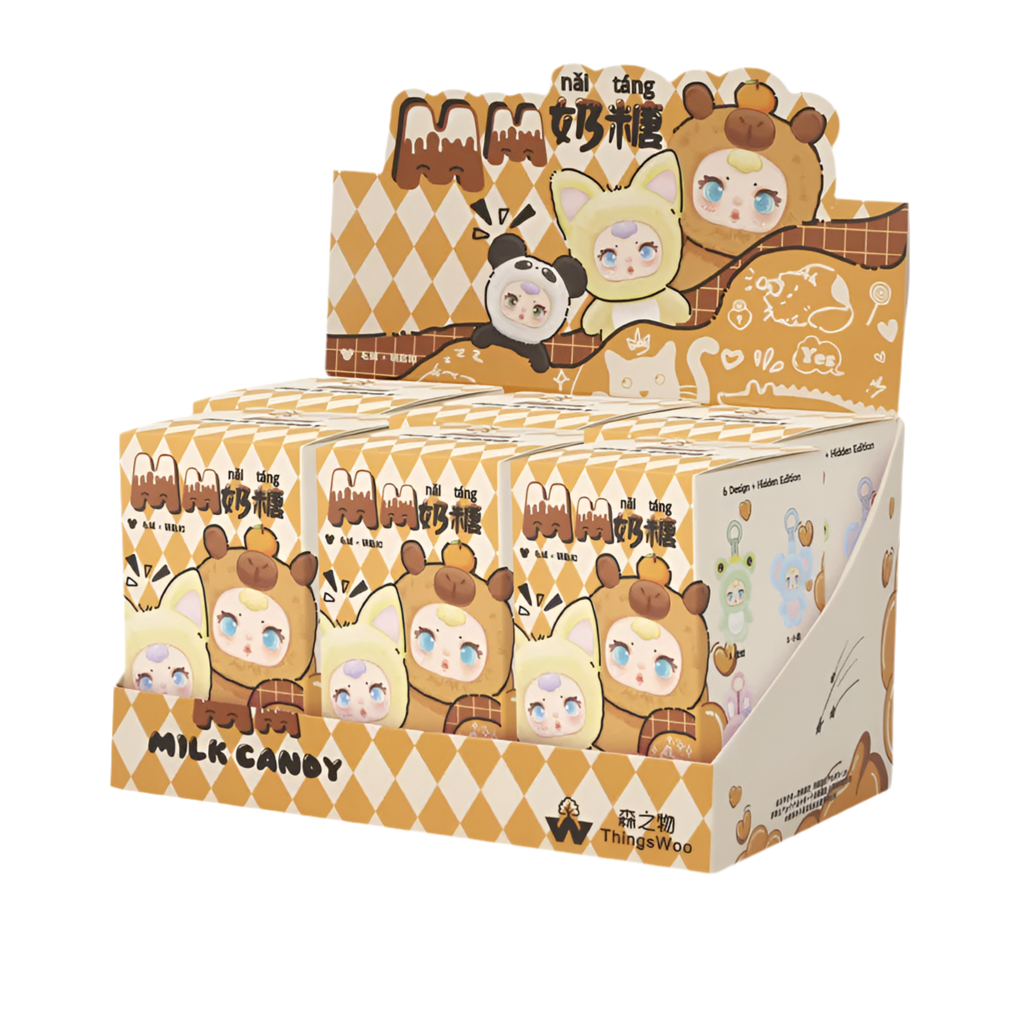 MM Milk Candy Plush Blind Box Keychain 6 Pack