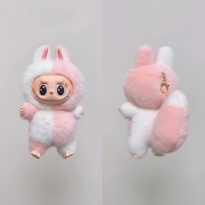 Dreamy Lattice Pink Labubu Plush (17cm)