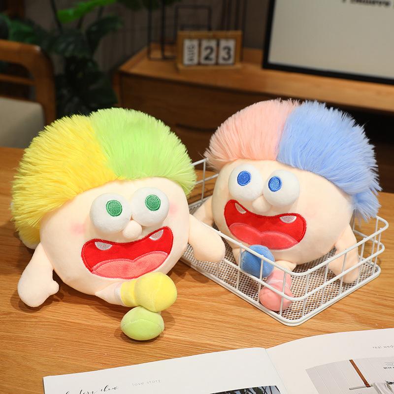 Plush Crazy Baby Stuffed Toy | Cute & Quirky Soft Doll • Kawaii Collectible Plush