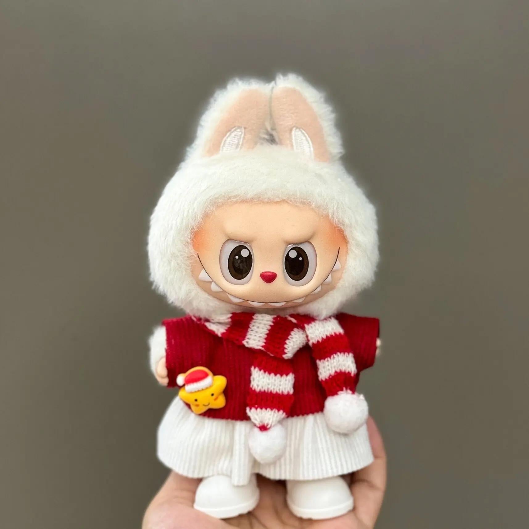 Labubu Christmas Outfit – Red Holiday Clothing for V1, V2 & V3 Figures