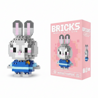 Make A Wise Life – Cartoon & Character Nano Block Building Sets | Mini Brick Figures for Kids & Collectors Multicolor Judy Hopps