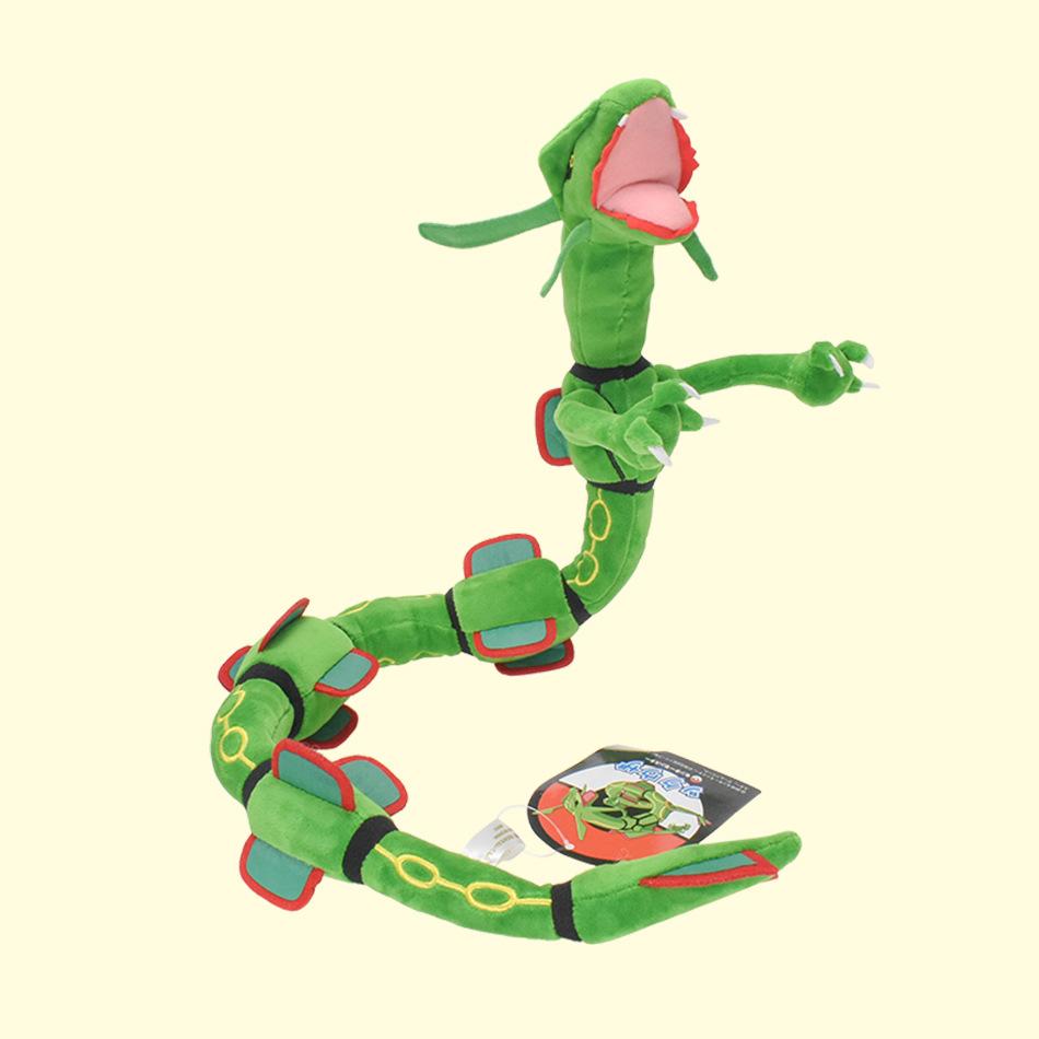 75cm Pokémon Sky Dragon Plush – Rayquaza | Soft Stuffed Anime Doll | Kawaii Dragon Toy Green