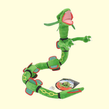 75cm Pokémon Sky Dragon Plush – Rayquaza | Soft Stuffed Anime Doll | Kawaii Dragon Toy Green