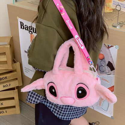 Stitch Plush Cartoon Handbag | Cute Children’s Crossbody Bag & Coin Purse • Soft Plush Shoulder Bag