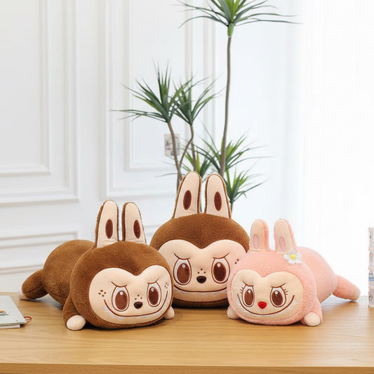Plush Labubu Pillow Stuffed Toy 40–80cm | Soft Kawaii Cushion • Cute Collectible Gift