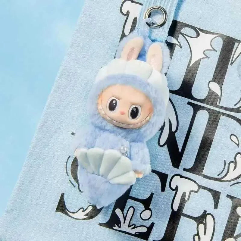 Labubu Blue Hide and Seek in Singapore Series – Vinyl Plush Doll Pendant