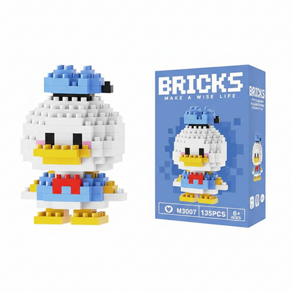 Make A Wise Life – Cartoon & Character Nano Block Building Sets | Mini Brick Figures for Kids & Collectors Multicolor Donald Duck