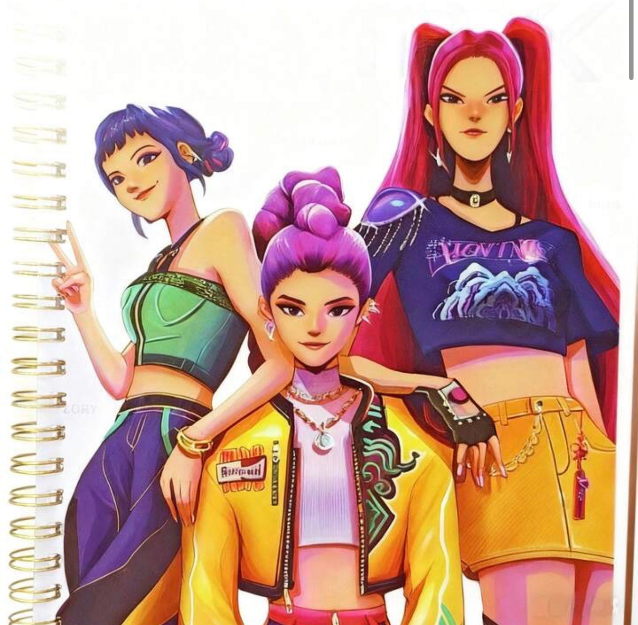 K-POP Demon Hunter Spiral Notebook – A5 Random Style