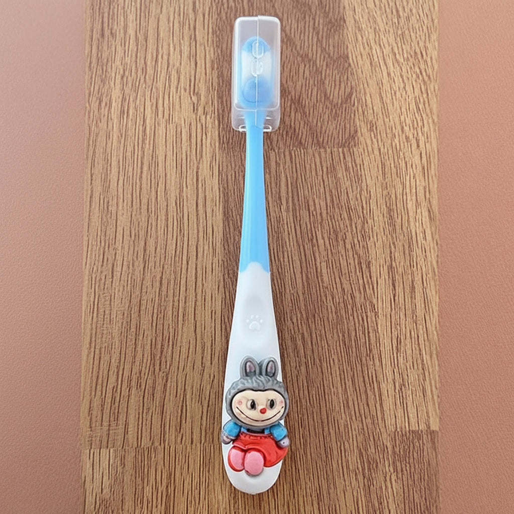 Labubu Kids Toothbrush | Soft‑Bristle Cartoon Brush for Gentle Daily Cleaning Blue