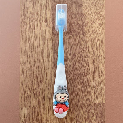 Labubu Kids Toothbrush | Soft‑Bristle Cartoon Brush for Gentle Daily Cleaning Blue