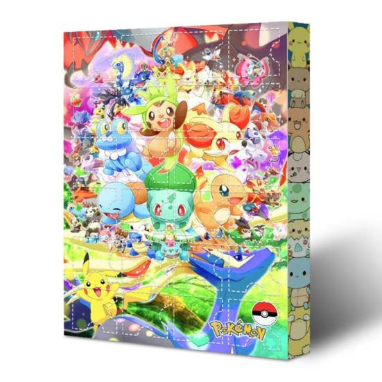 24 Days Pokémon Adventure Calendar – Blind Box Countdown Set | 24 Pokemon Figures Multicolor