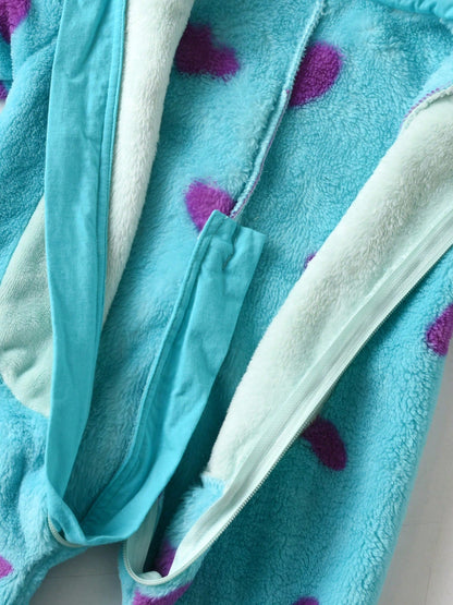 Monsters INC Sully Warm Hooded Jumpsuit Costume (Age 6M - 5 YRS)