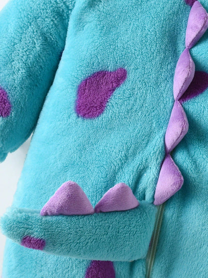 Monsters INC Sully Warm Hooded Jumpsuit Costume (Age 6M - 5 YRS)