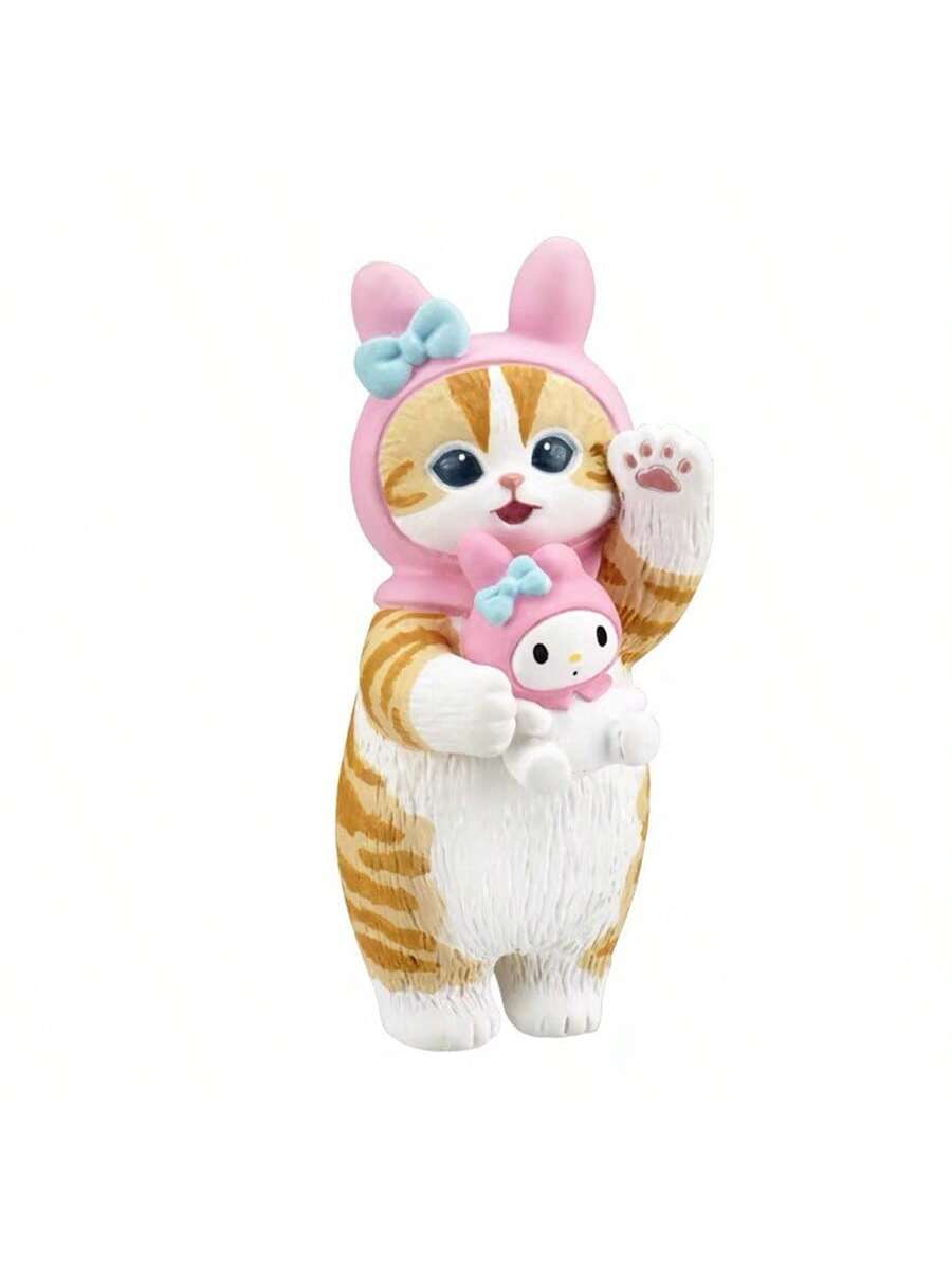 Shark Cat × Melody × Hangyodon Collaboration Blind Box | Mini Kitten Figurine