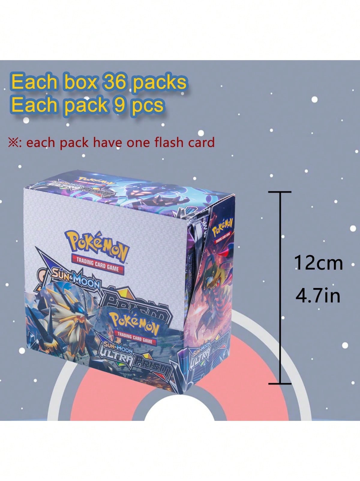 Pokémon TCG Sun & Moon Series Battle Box – 36 Booster Packs | 324 Collectible Cards