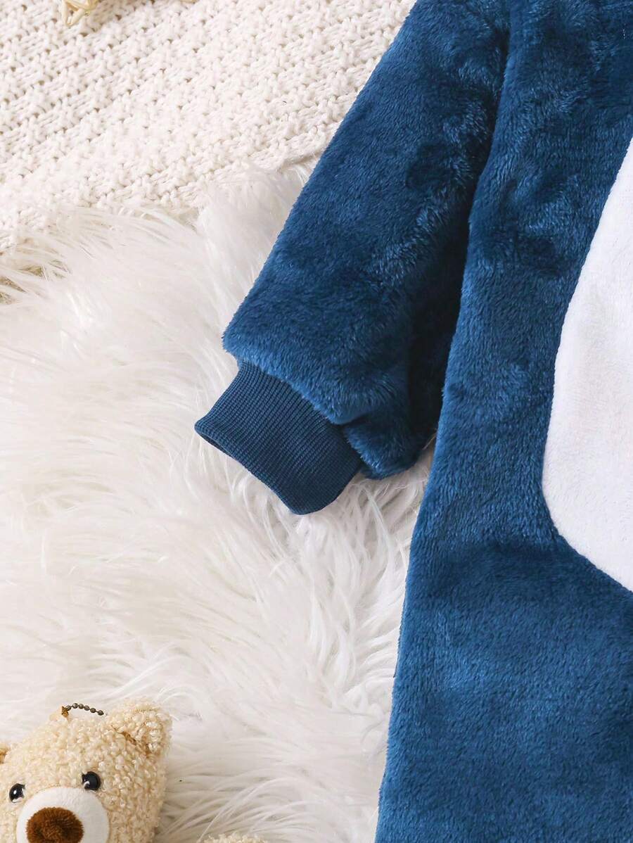 Baby Boys Shark Jumpsuit & Mittens Halloween Costume (Age 6M-3 YRS)