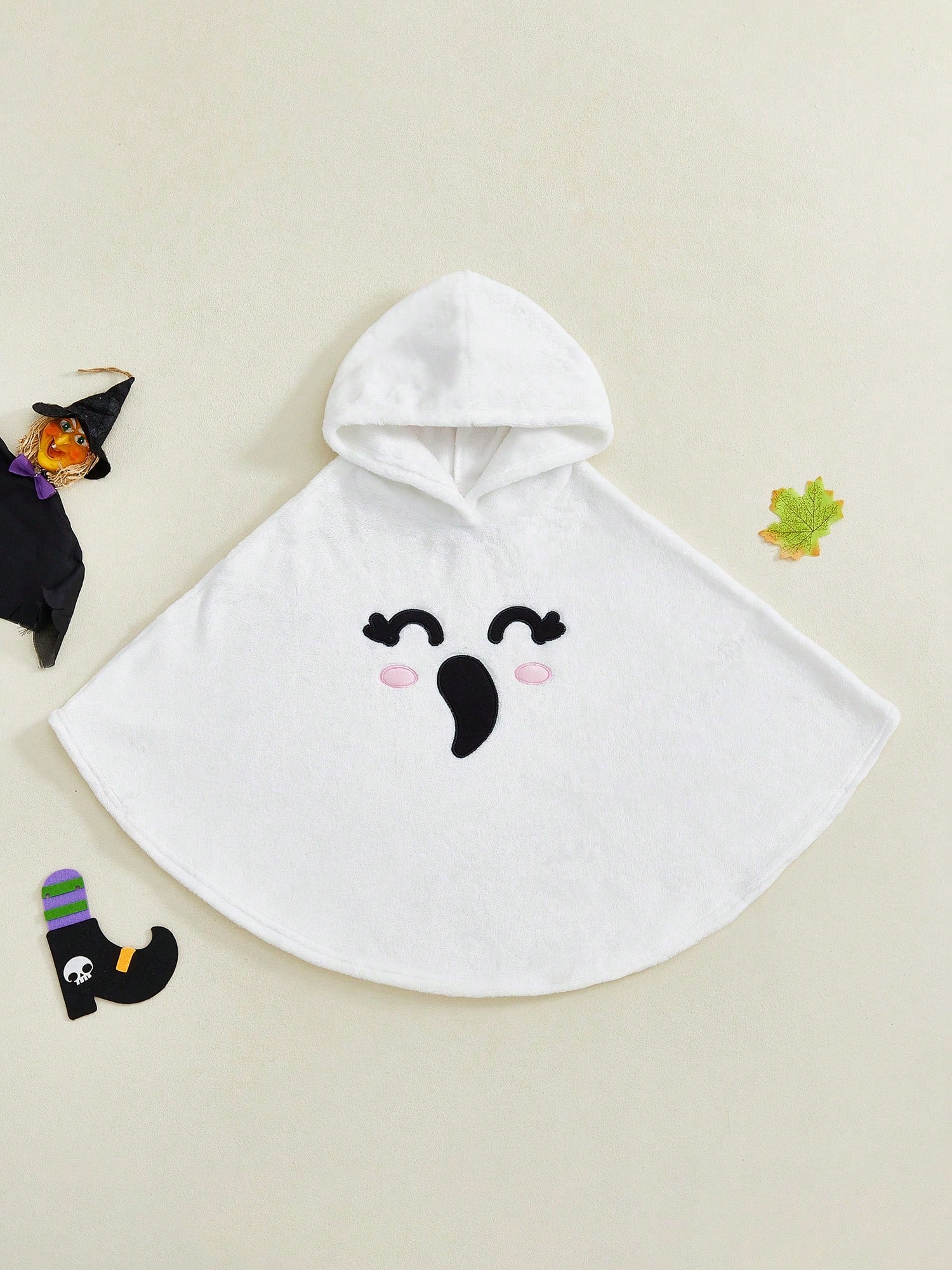 Kids Ghost Cape Costume – White Hooded Halloween Cloak | Trick-or-Treating (Age 18M-6 YRS)