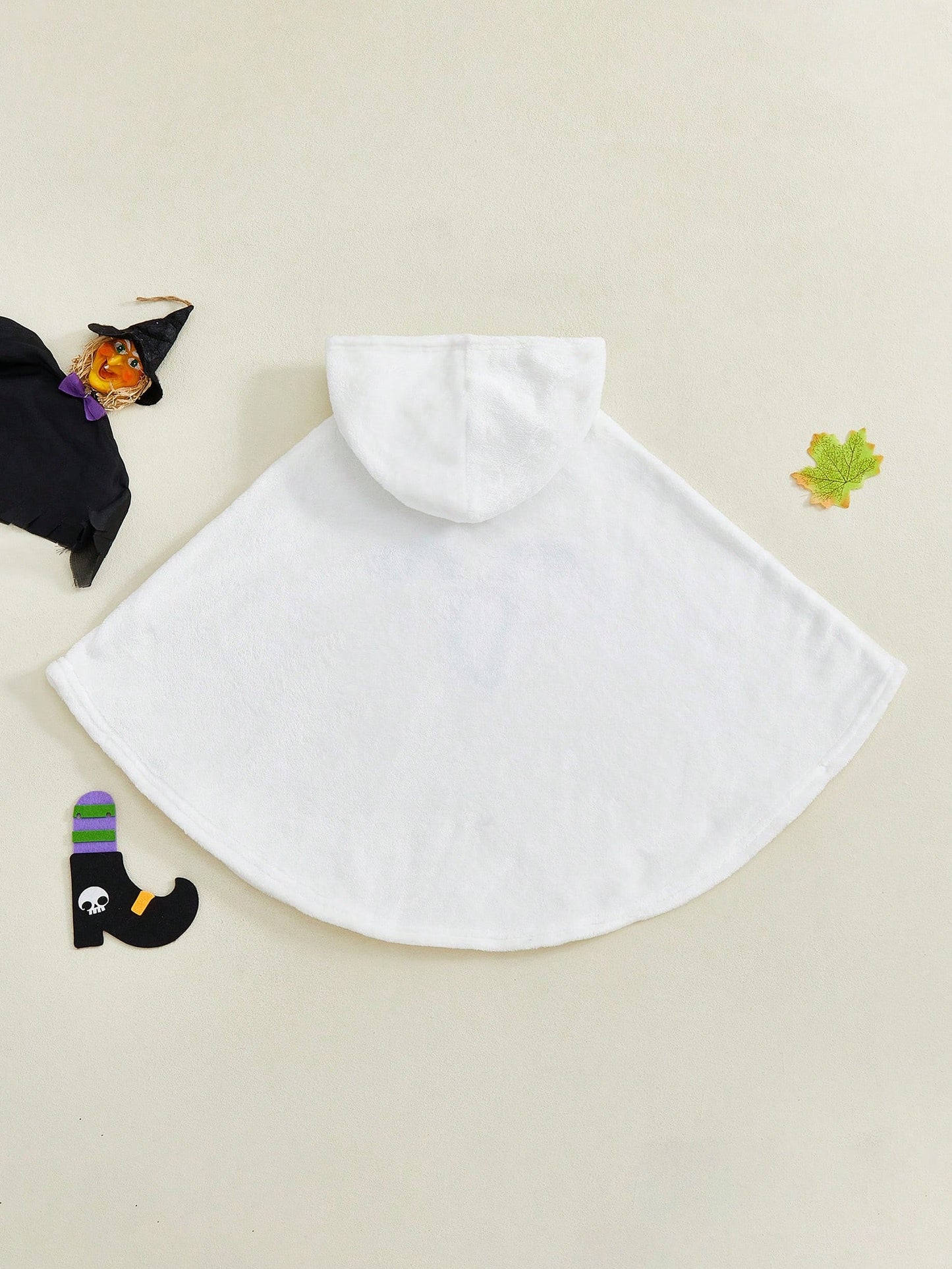 Kids Ghost Cape Costume – White Hooded Halloween Cloak | Trick-or-Treating (Age 18M-6 YRS)