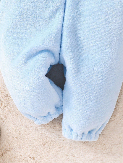 Baby Blue Elephant Jumpsuit Halloween Costume (Age Newborn - 9M)