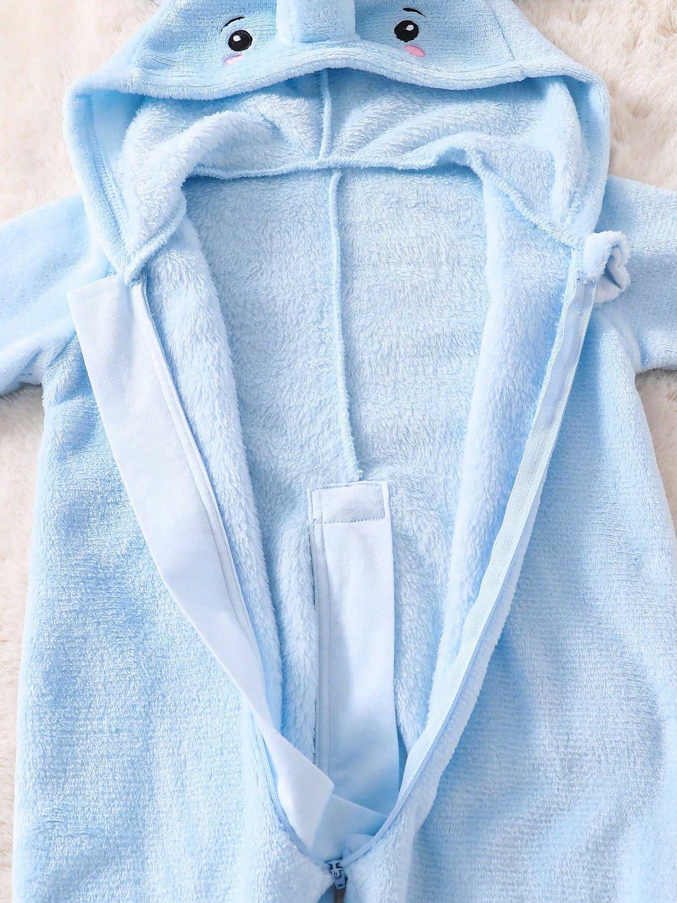 Baby Blue Elephant Jumpsuit Halloween Costume (Age Newborn - 9M)