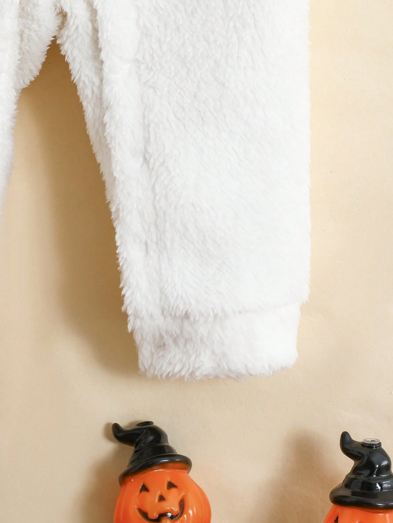 Baby Boys/Girls Fleece Ghost Hooded Halloween Jumpsuit (Age 6M-24M)