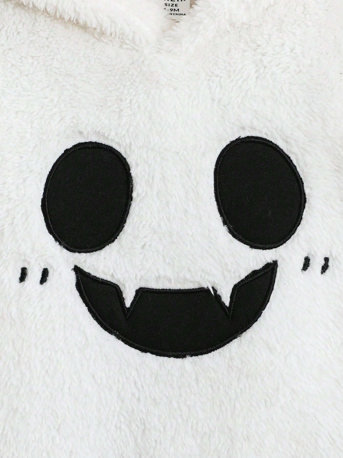 Baby Boys/Girls Fleece Ghost Hooded Halloween Jumpsuit (Age 6M-24M)
