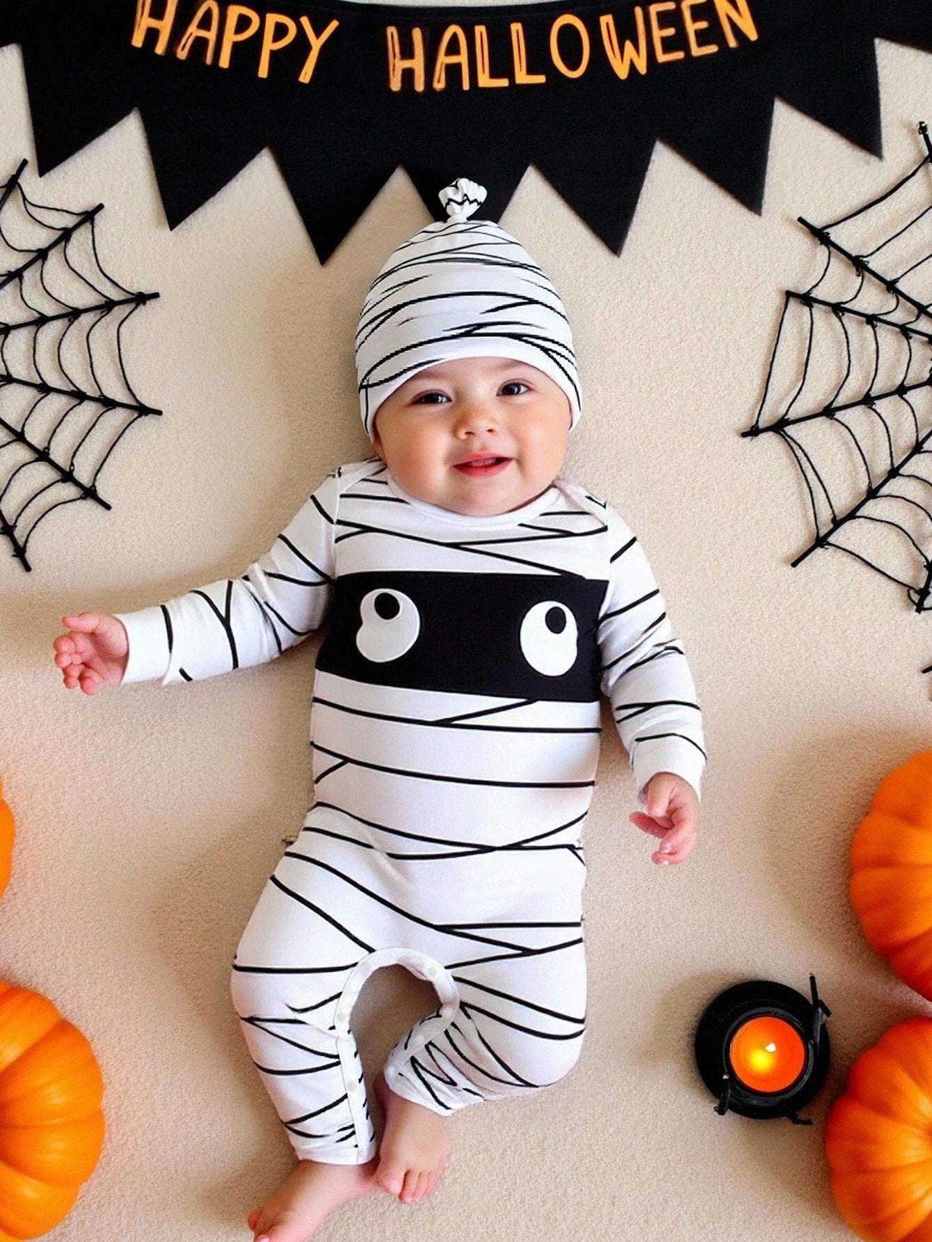 Baby Mummy Halloween Costume (Age 3M-24M)