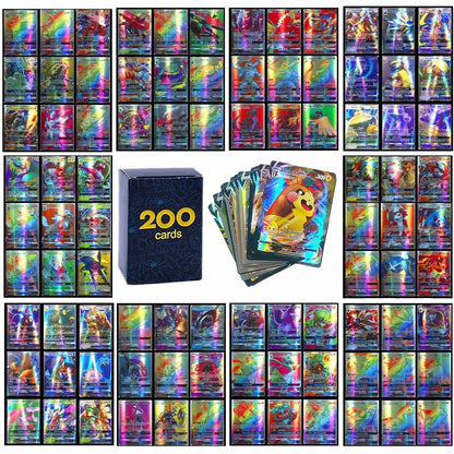 100pcs Assorted Pokémon Cards Collection | Mixed TCG Lot • Commons, Uncommons & Foils | Kids & Collector Bundle (H15) Multicolor