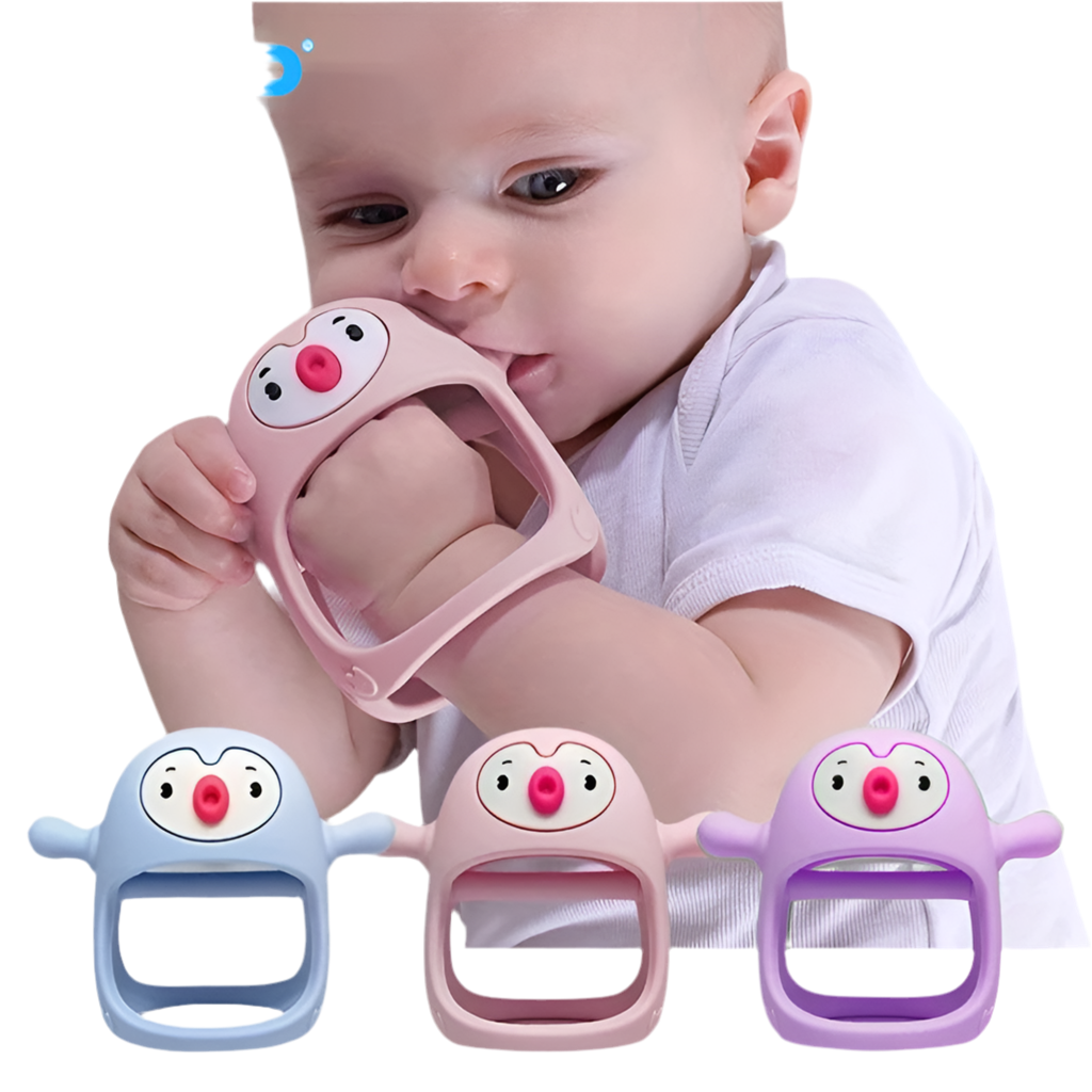 Smily Mia Penguin Silicone Teether