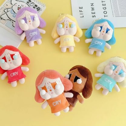POP MART Crybaby Plush Keychain – 13cm Soft Character Accessory