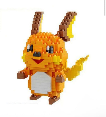 Pokémon Mini Building Blocks Figures – Pikachu, Charizard, Togepi, Cubone & More | Anime Brick Toys for Kids Multicolor E