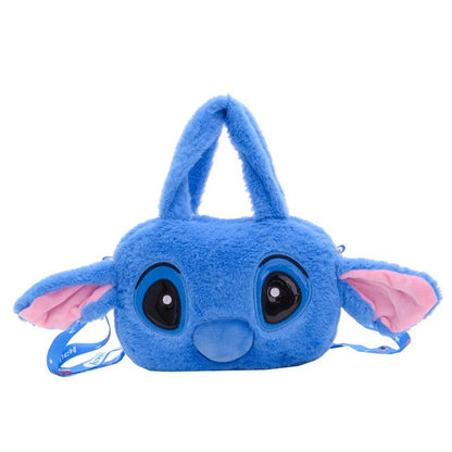 Stitch Plush Cartoon Handbag | Cute Children’s Crossbody Bag & Coin Purse • Soft Plush Shoulder Bag